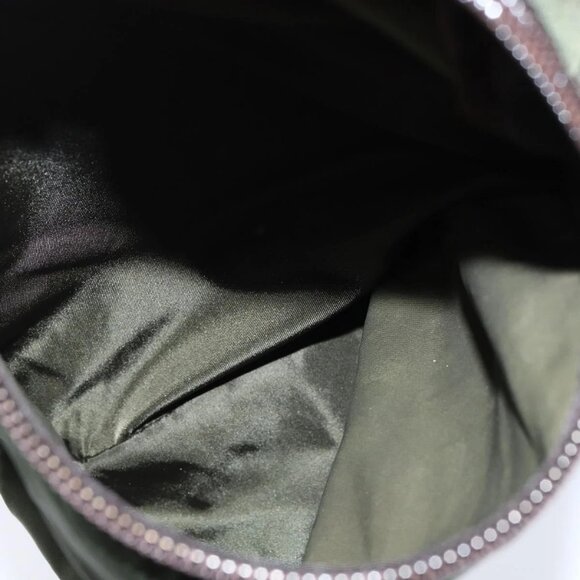 PRADA Backpack Nylon Leather Khaki Auth bs30468 main image 13